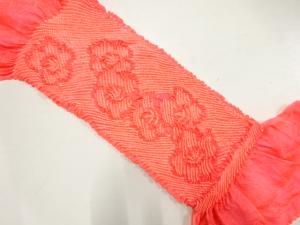 正絹　絞り　帯揚げ